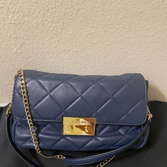 Navy Blue Michael Kors Shoulder Bag - Picture 4 of 9